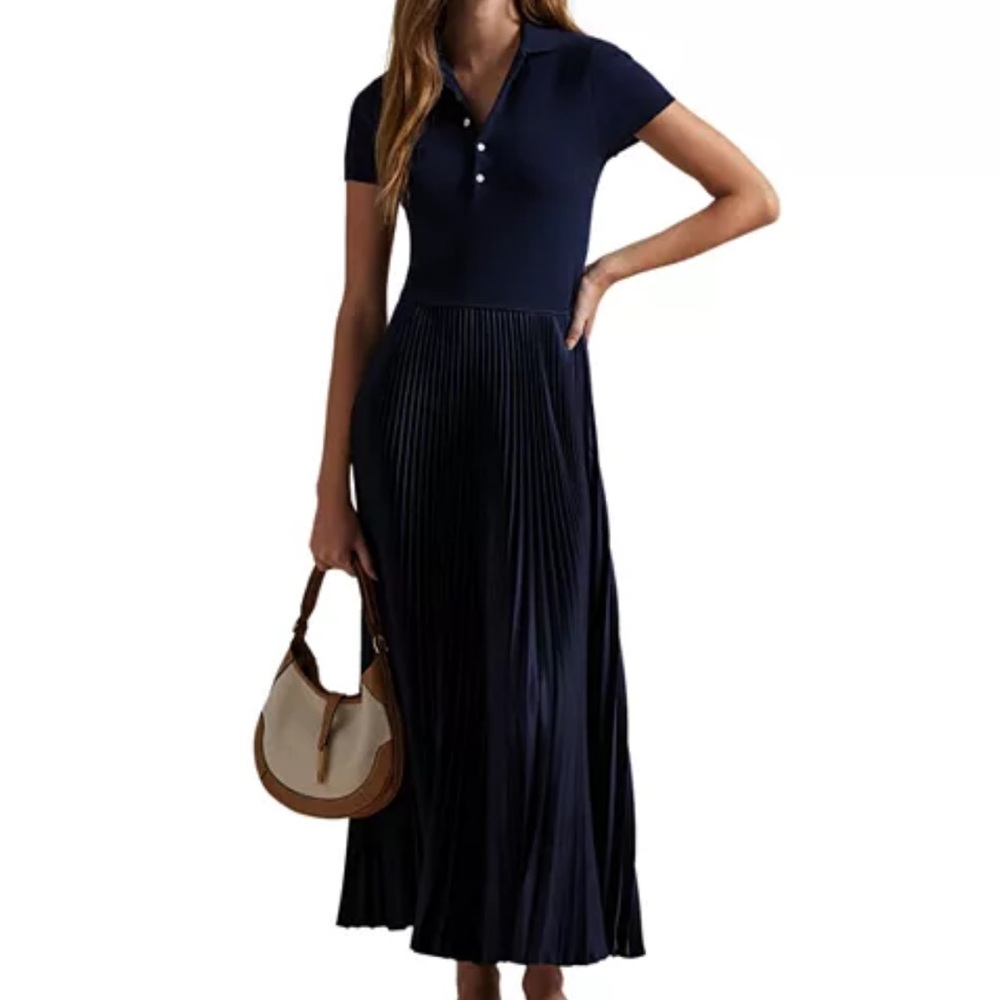 Ralph Lauren Navy Maxi Polo Dress